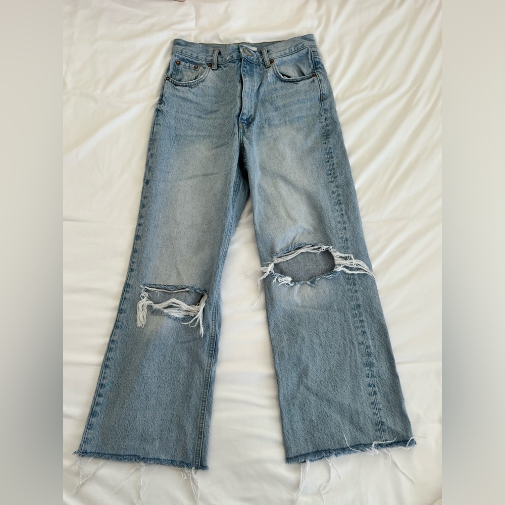 Zara medium wash jeans